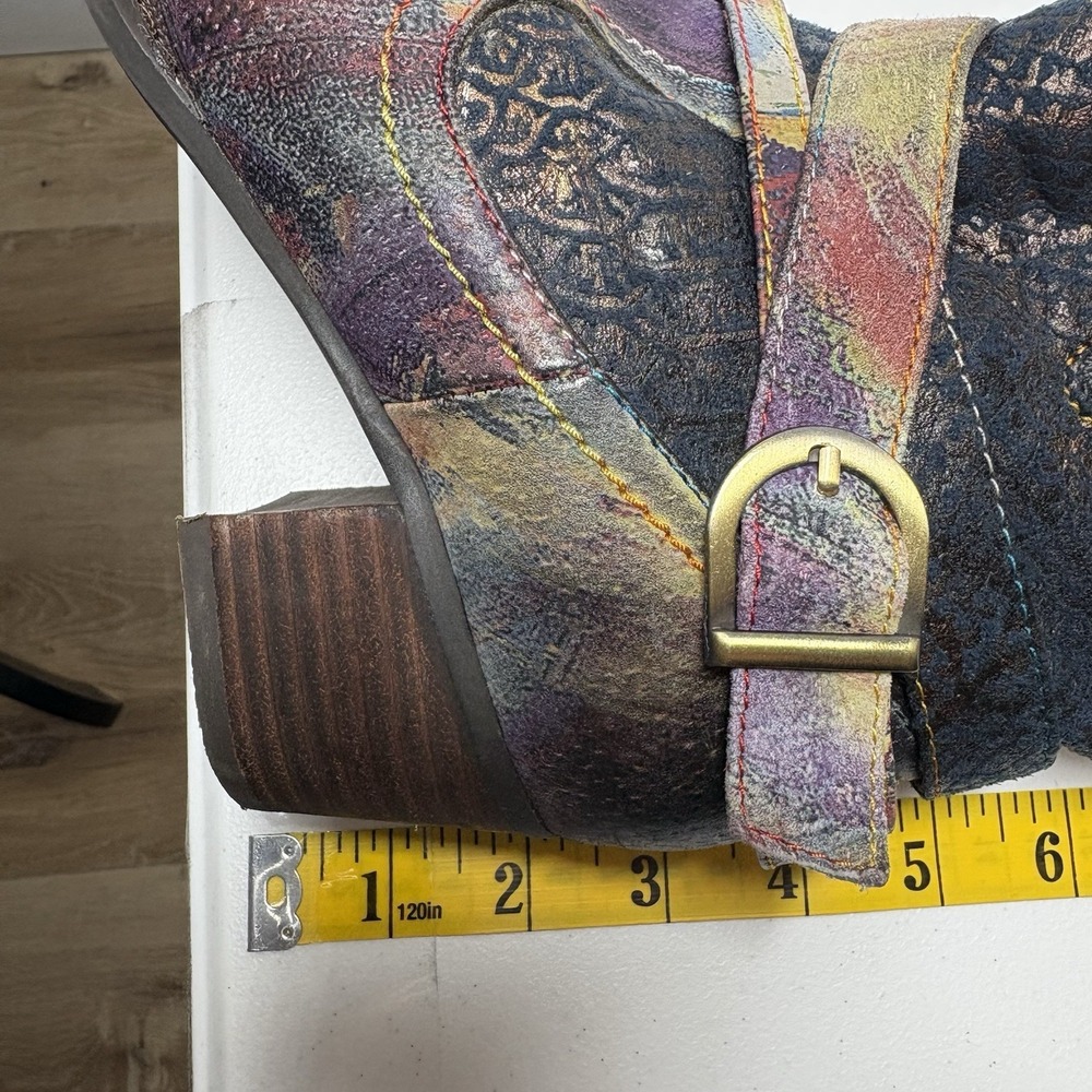 L'Artiste Shazzam Boots Size 37 EUR 6.5 US Artsy Steampunk Statement Maximalist - Picture 11 of 11